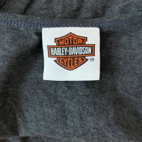 Harley-Davidson Charcoal Tank with Orange Details - Picture 4 of 8